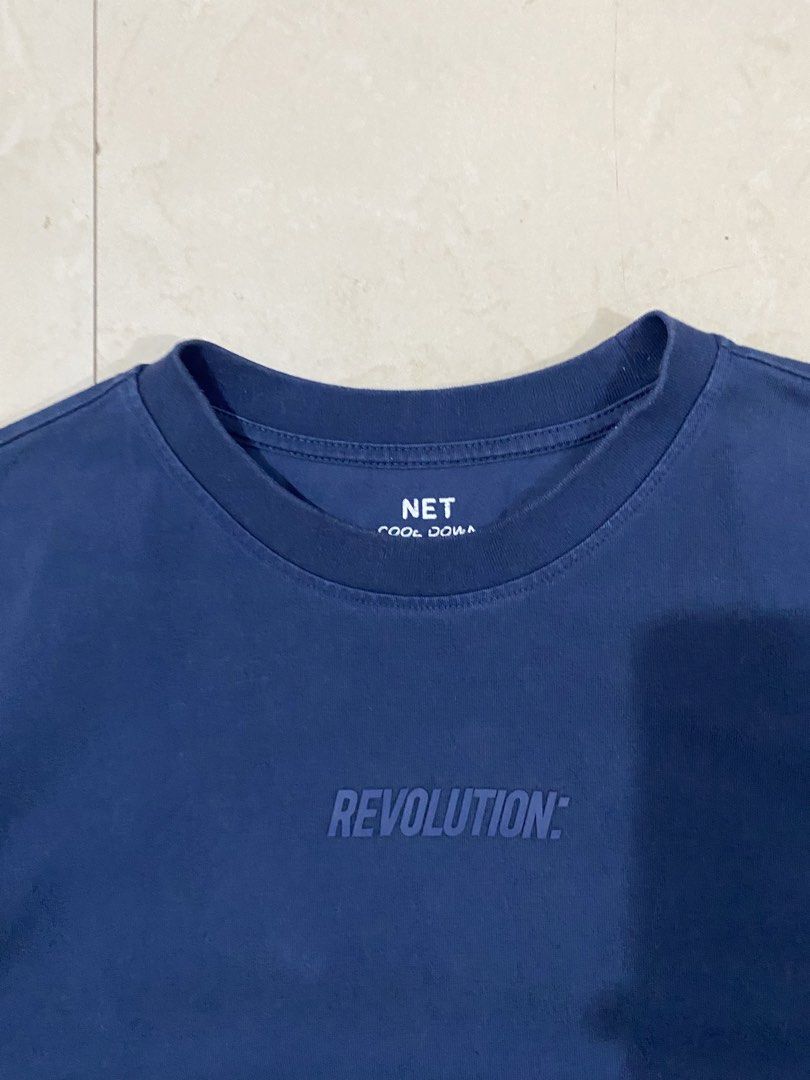 NET REVOLUTION COOL FABRIC CREWNECK NAVY BLUE TEE (Category: Tshirts & Polo Shirts ) located in Talisay. Submitted by hustlethrift_2600 (Listing ID 1466202246, Image 3). Description: NET REVOLUTION COOL FABRIC CREWNECK NAVY BLUE TEE SMALL ON TAG S-M EXCELLENT CONDITION 9.8/10 COLOR RATE NO ISSUE - 499 🏷️.