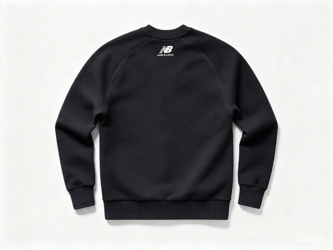 New Balance Bomber Jacket AMJ61606-BK Size L (Category: Coats, Jackets and Outerwear) located in Manila. Submitted by nisayy13 (Listing ID 1466241602, Image 2). Description: - Brand: New Balance - Style: Bomber jacket with snap button closure - Color: Black with large white NB chest branding and back logo - Size: Large - Pockets: Two front welt pockets - Details: Ribbed collar, cuffs, and hem - Origin: Made in China - Condition: Brand new.