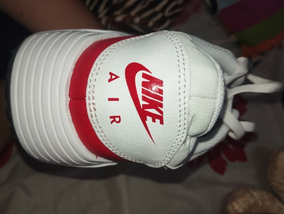 Nike Air Max 95 (Category: Casual Shoes) located in Manila. Submitted by matchaylveu (Listing ID 1466282678, Image 1). Description: FOR SALE — Nike Air Max 95 (₱ negotiable) Original Nike Air Max 95 Size: US 7.5 Color: White/Red Good pre-owned condition Light signs of use Air units still intact No major damage seen in photos No Box 🚚 Shipping available, buyer's expense 💬 PM if interested!.