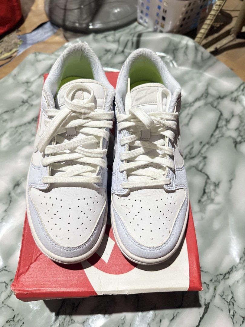 NIKE SHOES (Category: Sneakers) located in Manila. Submitted by rashmae_jean (Listing ID 1466165272, Image 1). Description: FOR SALE: NIKE DUNK LOW PRM NN – WHITE/FOOTBALL GREY 🤍 Authentic Nike - bought directly from Nike Store ✨ Condition: One time used only ✨ Very good condition / well-kept ✨ Complete with original Nike box ✨ White/Football Grey colorway ✨ Clean and presentable ✨ No major damage or visible defects sa photos ✨ Perfect for casua