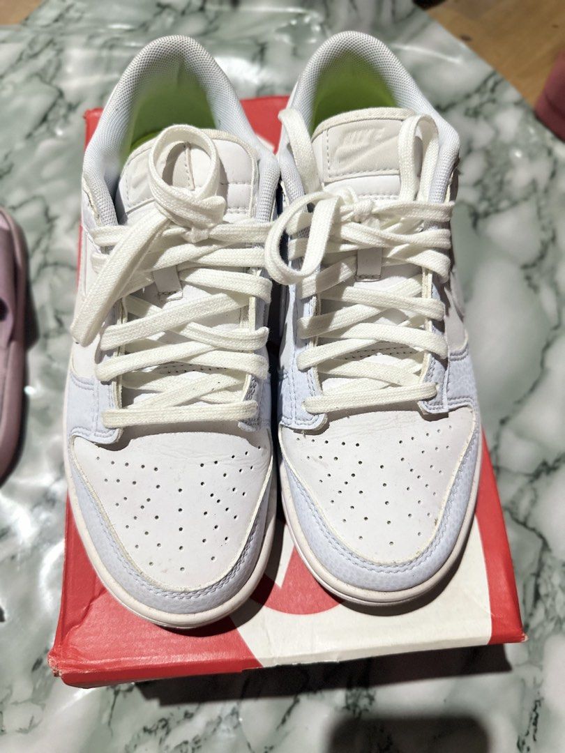 NIKE SHOES (Category: Sneakers) located in Manila. Submitted by rashmae_jean (Listing ID 1466165272, Image 2). Description: FOR SALE: NIKE DUNK LOW PRM NN – WHITE/FOOTBALL GREY 🤍 Authentic Nike - bought directly from Nike Store ✨ Condition: One time used only ✨ Very good condition / well-kept ✨ Complete with original Nike box ✨ White/Football Grey colorway ✨ Clean and presentable ✨ No major damage or visible defects sa photos ✨ Perfect for casua
