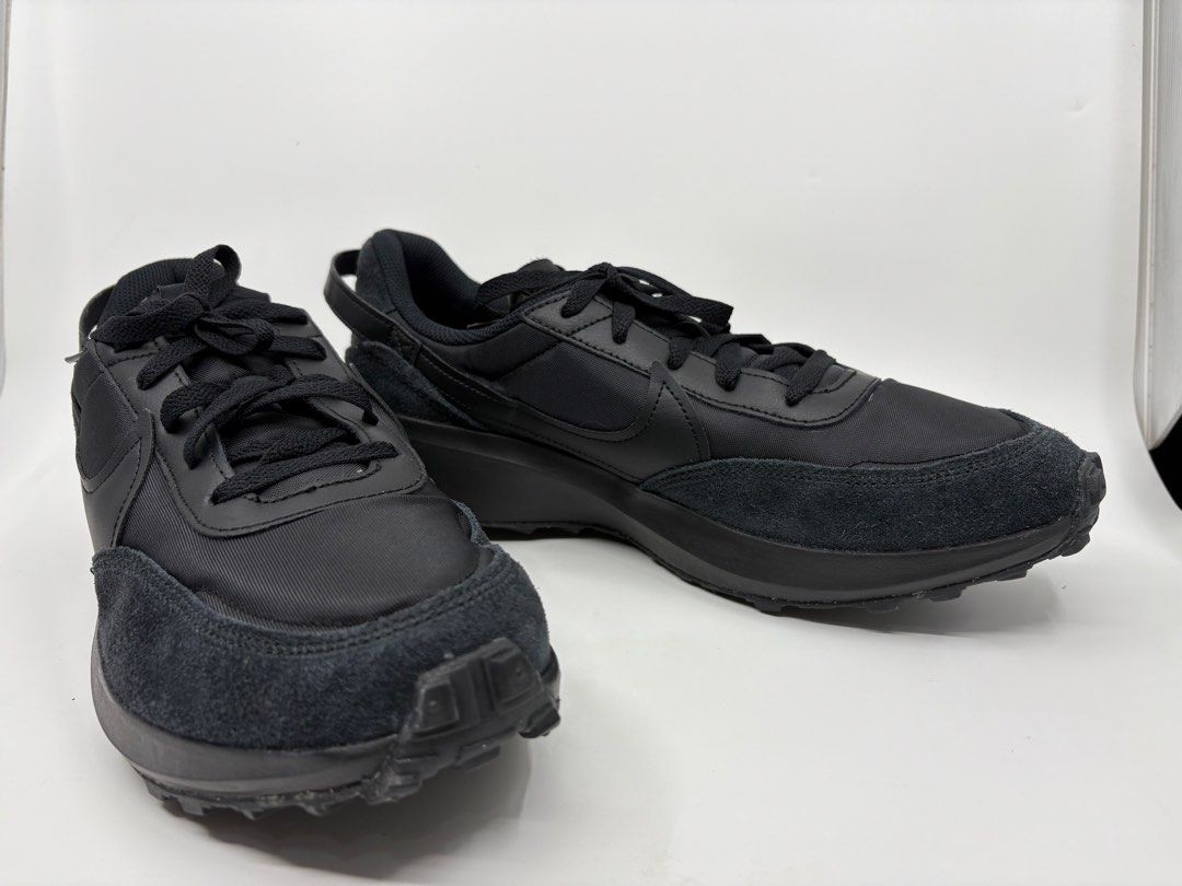 Nike Waffle Debut Black DH9522-002 (Category: Sneakers) located in Manila. Submitted by rob.fesalbon (Listing ID 1466250276, Image 2). Description: - Brand: Nike Waffle Debut - Color: All-Black - Size: Men's US 11 / UK 10 / EUR 45 / CM 29 - Condition: Brand new, unworn, fresh out of the box - Inclusions: Original Nike shoebox included - Features: Nylon and suede upper, iconic waffle rubber outsole for solid grip and retro styling - Ideal for: Eve