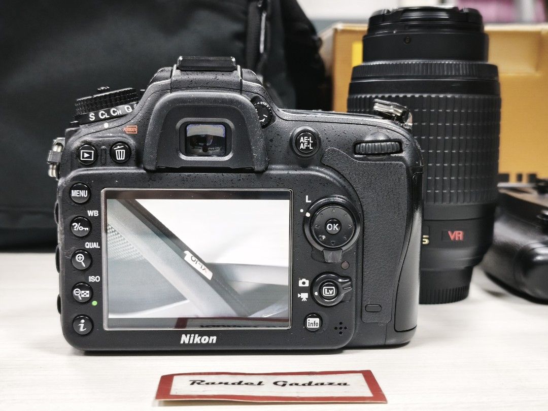 Nikon D7100 Semi Pro DSLR camera (Category: Cameras) located in Muntinlupa City. Submitted by rangadz (Listing ID 1466297147, Image 3). Description: Nikon D7100 semi pro DSLR 13,604 shutter count only hindi na nagagamit, nagkaron sya ng minor oxidation but still very presentable *with box and manual inclusions: - nikon 55-200mm VR (halos bago pa) makinis -clean glass, no issue w/ front & rear cap - Orig battery & charger - Battery grip (almost ne