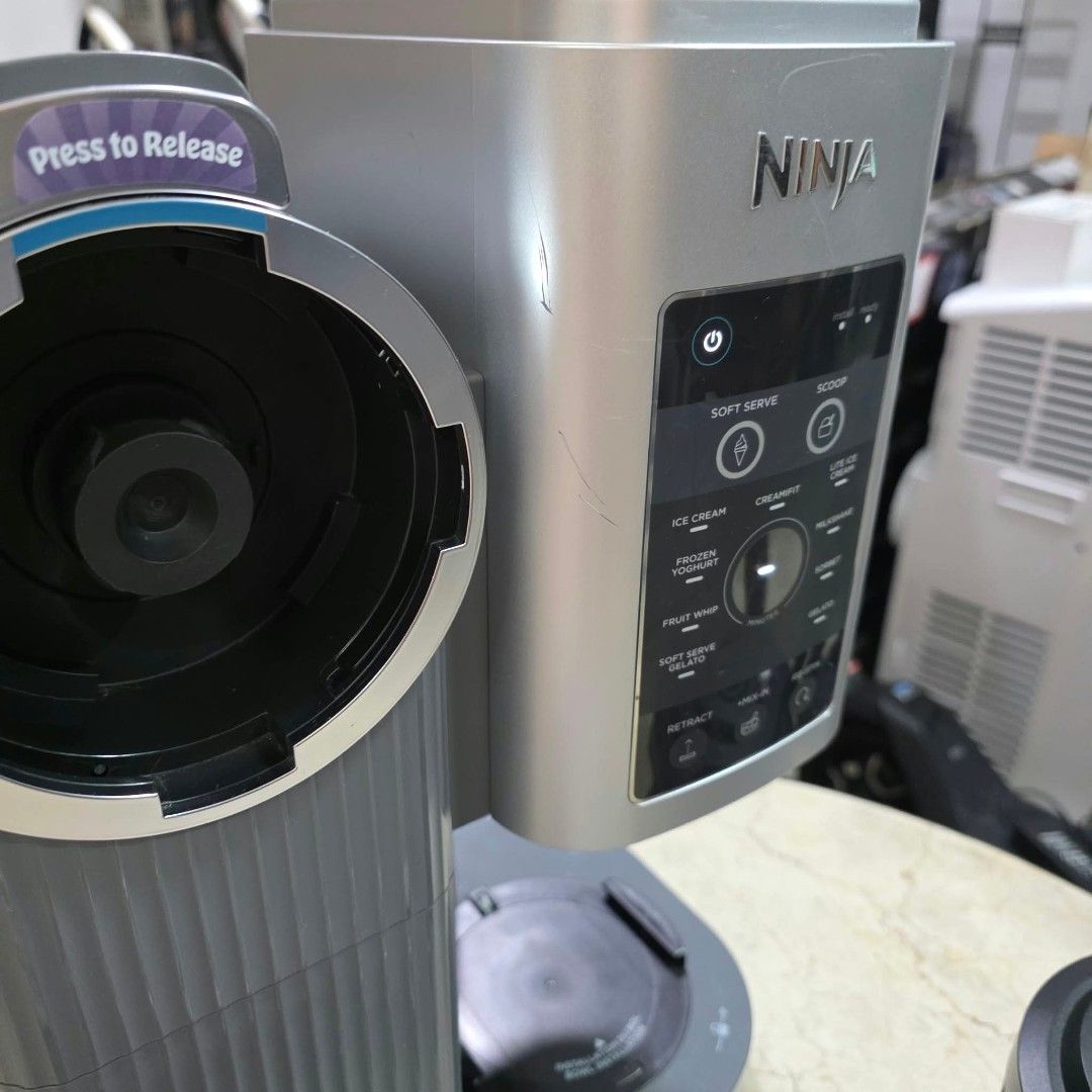 NINJA SWIRL (Category: Ice-cream Makers) located in Bulacan. Submitted by iamvanillapeach (Listing ID 1466277781, Image 2). Description: Ninja Creami swirl icecream & frozen treat maker. Used /good working condition/some scratch only..
