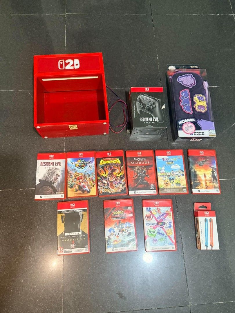 Nintendo Switch Games 2 / Accessories/ Pro Con 2 / Carrying Case Pokopia (Category: Nintendo) located in Quezon City. Submitted by shopme_gadget30 (Listing ID 1466202322, Image 1). Description: kindly Read the details Pricelist Games: Mario Kart World Sealed/Brandnew -3.5k Donkey Kong Bananza - 3150 Resident Evil Requiem (Unused Code)- 3050 Assassins Creed Shadows -2550 Tamagotchi Plaza - 2050 Final Fantasy VII Rebirth - 1750 Hitman World of Assa