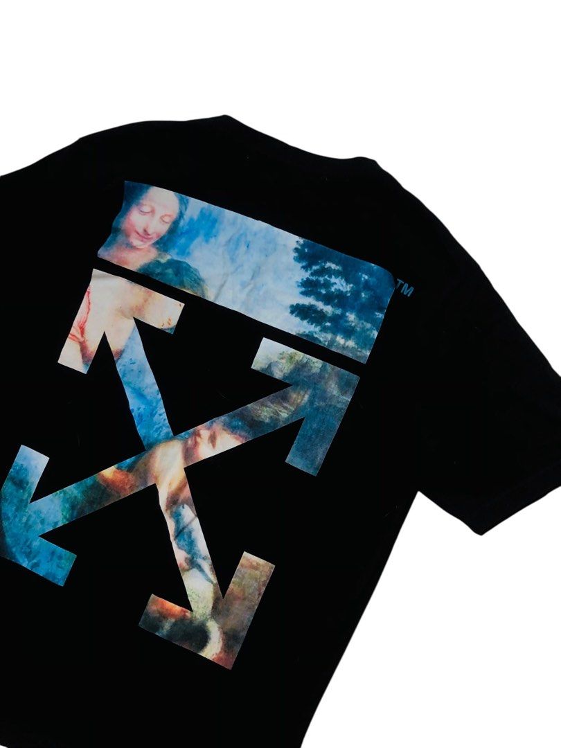 Off White (Category: Tshirts & Polo Shirts ) located in Angeles City. Submitted by wwdrip (Listing ID 1466226491, Image 3). Description: Off White♻️ •Width : 20 •Length : 27 •Size : M •Color rate : 9.6/10 •Condition : excellent to almost like new •minimal scratch sa may neck tag (not visible naman when worn) ₱450.