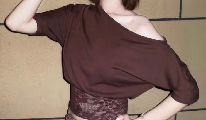Off-Shoulder Lace Trim Top (Category: Blouses) located in Mandaluyong City. Submitted by bayline999 (Listing ID 1466336574, Image 3). Description: available colors: brown & black available sizes: small-xl .