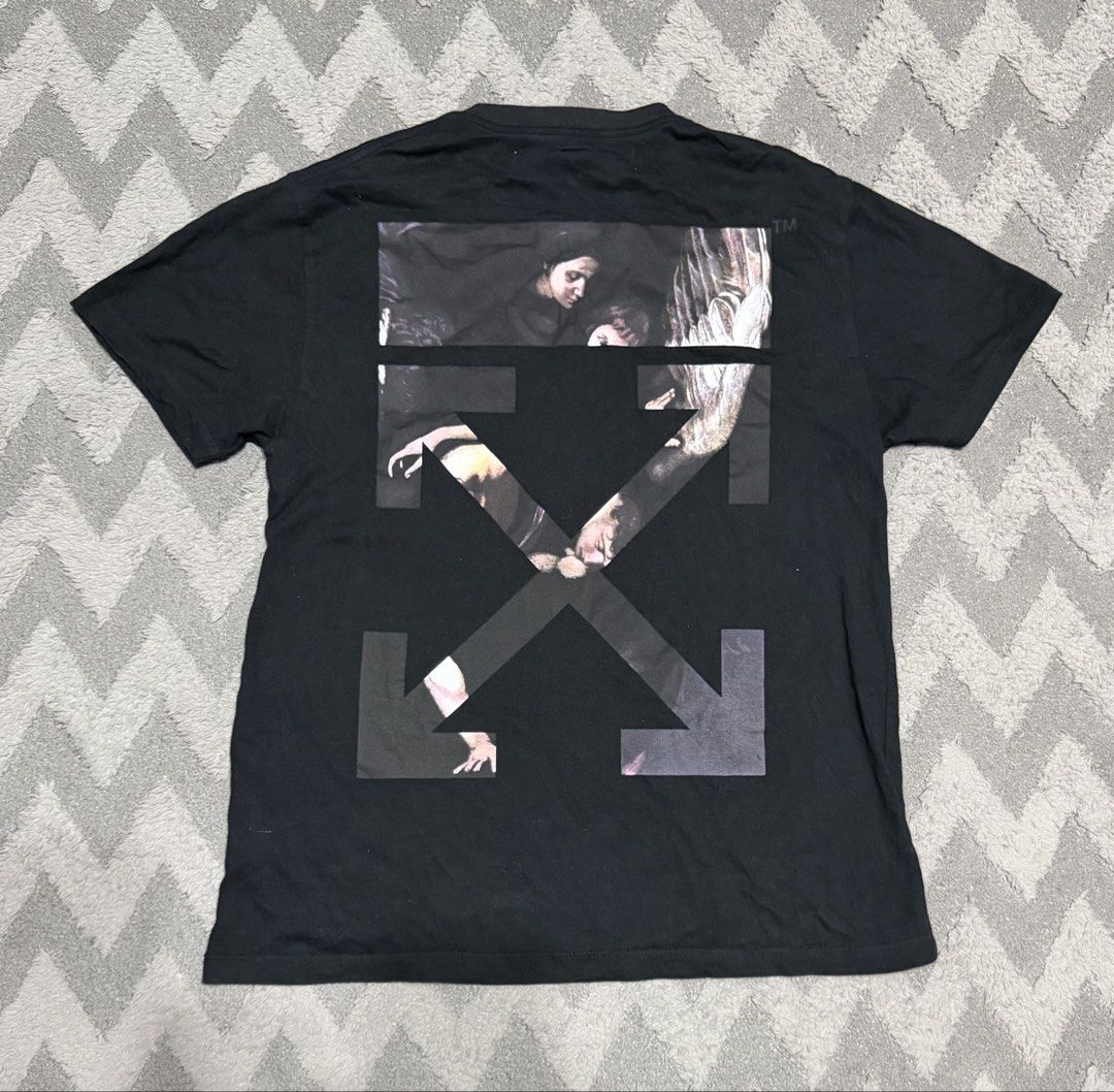 Offwhite - Black Caravio Diagonal Tee (Category: Tshirts & Polo Shirts ) located in Cavite. Submitted by commoncourtesy (Listing ID 1466300915, Image 2). Description: Size XS fits Medium.