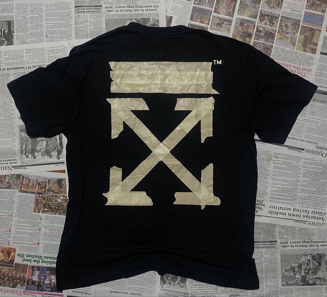 Off-White Tape Arrows Tshirt (Category: Luxury Apparel) located in Dalaguete. Submitted by mrthrift. (Listing ID 1466291366, Image 2). Description: .