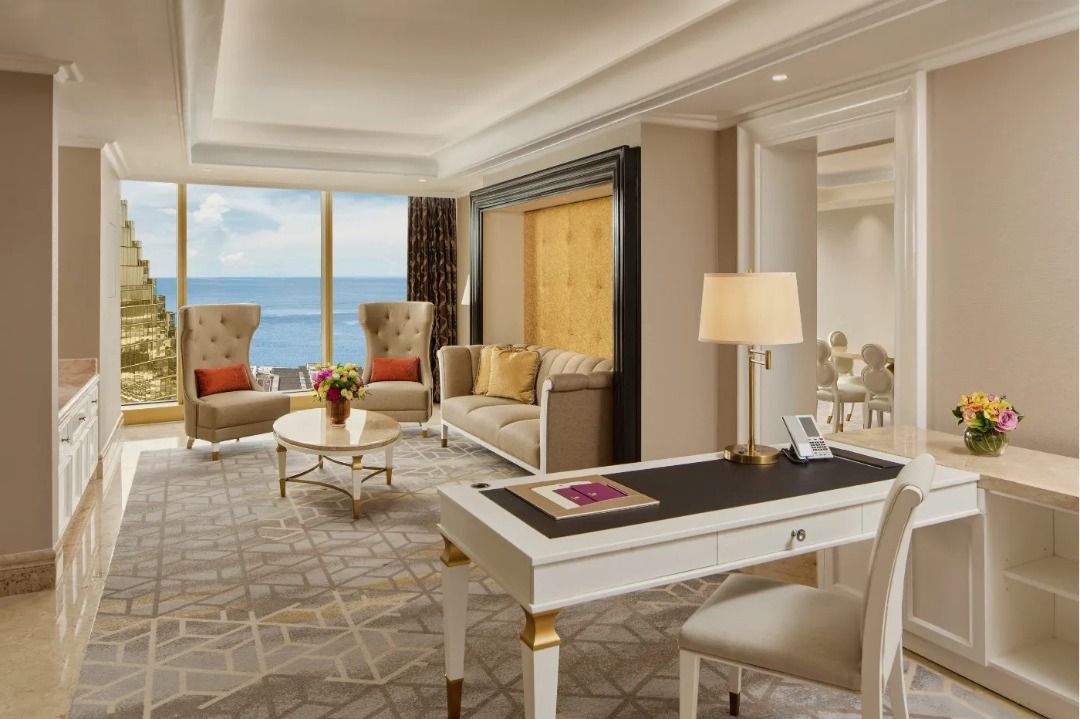 OKADA MANILA HOTEL ROOM (Category: Room Rentals) located in Las Pinas. Submitted by leanscollection22 (Listing ID 1466205955, Image 3). Description: 🏨 FOR SALE: OKADA MANILA HOTEL ROOM ✨ Grand Deluxe Family Room 📅 October 14–16, 2026 ONLY Inclusions: 🍽️ 2 FREE Breakfast Buffets 💌 Message me for the price and more details. ☺️.