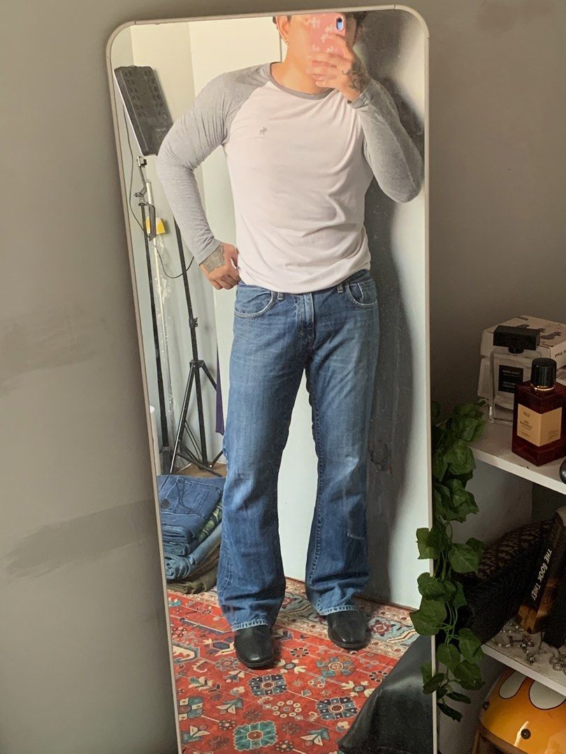 Old Navy Bootcut Denim Jeans (Category: Jeans) located in Imus. Submitted by wwew.shop (Listing ID 1466242136, Image 2). Description: 34 Waist 42 Length 12 Thigh 9.5 Hem Condition: Great Colorrate: 9/10 Issue(s): Distressed on Hem .