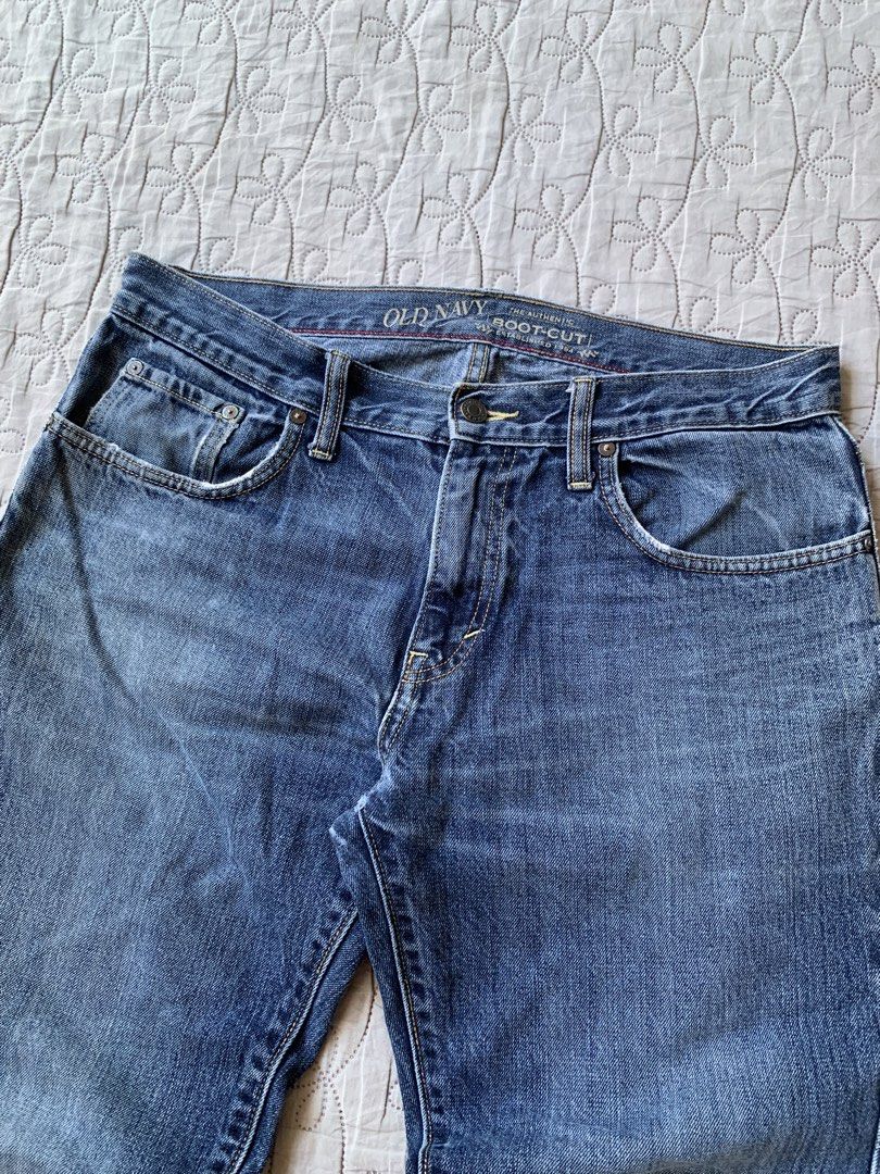 Old Navy Bootcut Denim Jeans (Category: Jeans) located in Imus. Submitted by wwew.shop (Listing ID 1466242136, Image 3). Description: 34 Waist 42 Length 12 Thigh 9.5 Hem Condition: Great Colorrate: 9/10 Issue(s): Distressed on Hem .