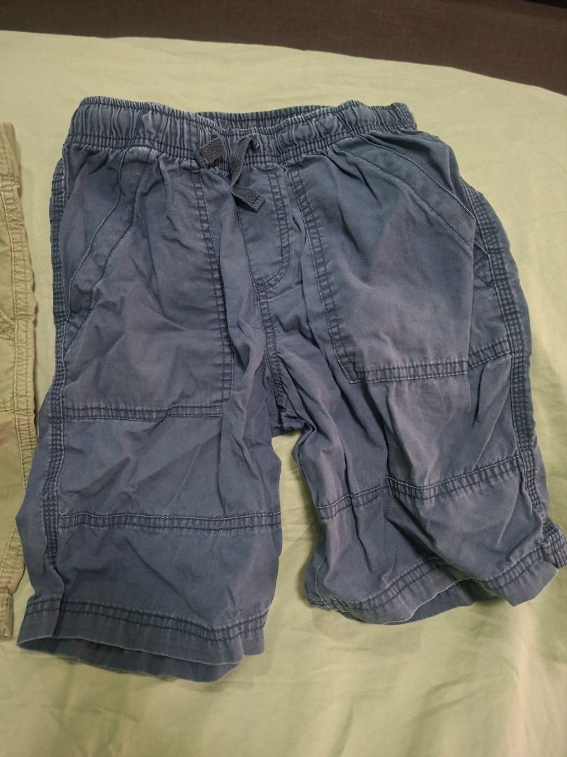 Old Navy Boys Shorts Bundle Olive Green Blue (Category: Babies & Kids Fashion) located in General Trias. Submitted by lonzocorner (Listing ID 1466231754, Image 3). Description: Size: 8-10Y Old Navy boys shorts bundle (Size M). Includes one olive green and one blue pair. Features an elastic drawstring waist, deep pockets, and comfy cotton blend. Great for everyday play from a smoke-free home..