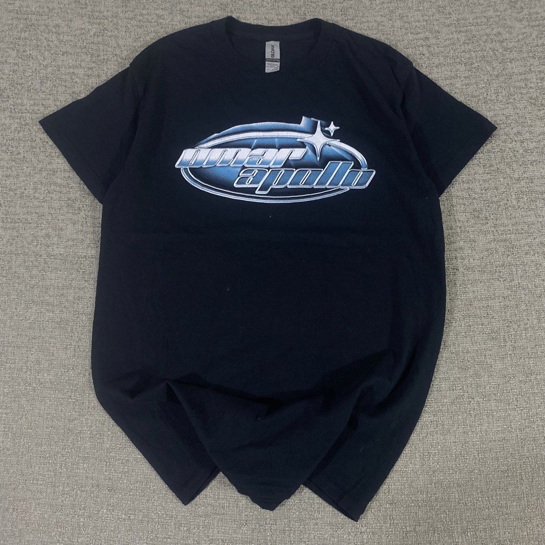 Omar Apollo Official Merch T-shirt (Category: Tshirts & Polo Shirts ) located in Los Banos. Submitted by adothrift (Listing ID 1466331754, Image 2). Description: Omar Apollo Official Merch T-shirt Size: S-M Dimensions: Width - 18 Length - 26.