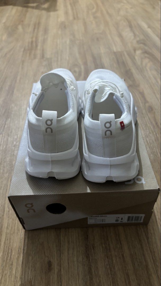 On Cloudtilt Moon White Sneakers Size 8 W (Category: Sneakers) located in Manila. Submitted by dryaocampooo (Listing ID 1466303585, Image 2). Description: - Brand/Model: On Cloudtilt - Color: Moon White - Size: Women's US 8 - Features: Super lightweight knit upper, CloudTec Phase cushioning - Condition: Like-new, zero scuffs, extremely clean outsoles - Inclusions: Original box included - RFS: Wrong size.