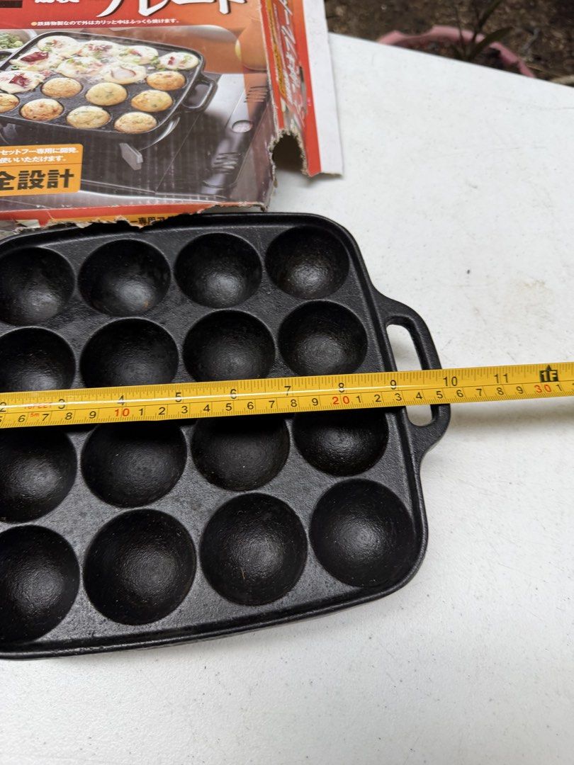 One piece cast iron takoyaki (Category: Cookware & Accessories) located in Davao. Submitted by parteawares2 (Listing ID 1466189959, Image 3). Description: One piece takoyaki maker cast iron made in Japan can be on direct fire .