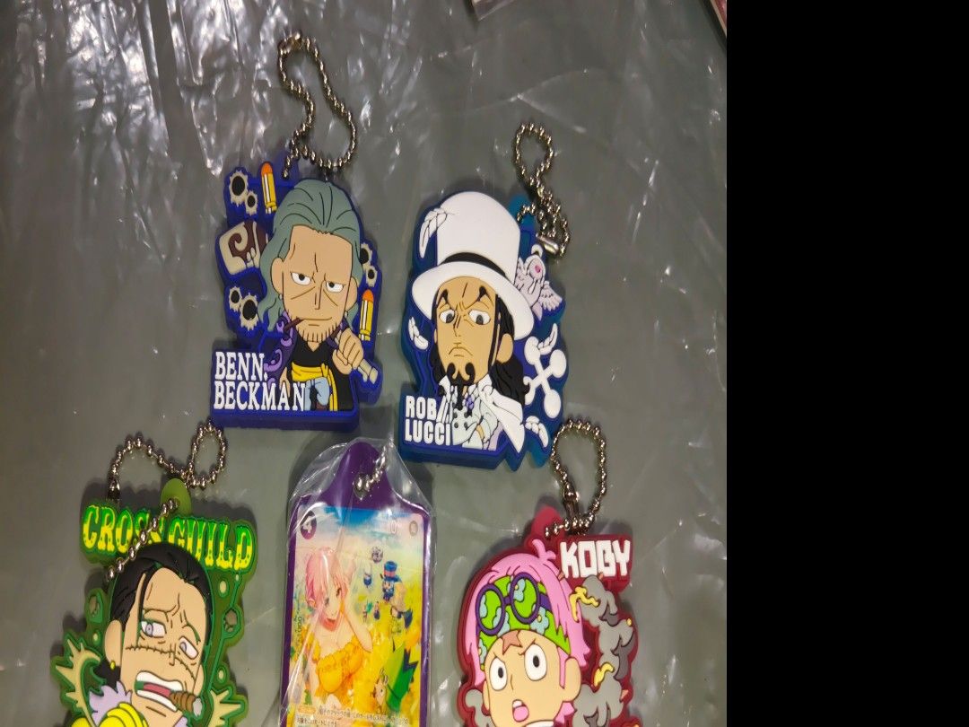One Piece Rubber Keychain Set (Category: Other Merchandise) located in San Marcelino. Submitted by cmplushies (Listing ID 1466315354, Image 1). Description: 5 pcs.