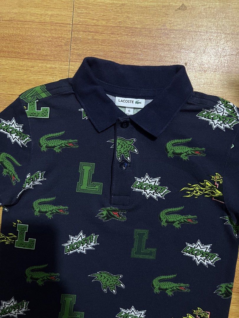 Original lacoste polo shirt (Category: Babies & Kids Fashion) located in Manila. Submitted by baeshop16 (Listing ID 1466324299, Image 2). Description: 6a Likenew.