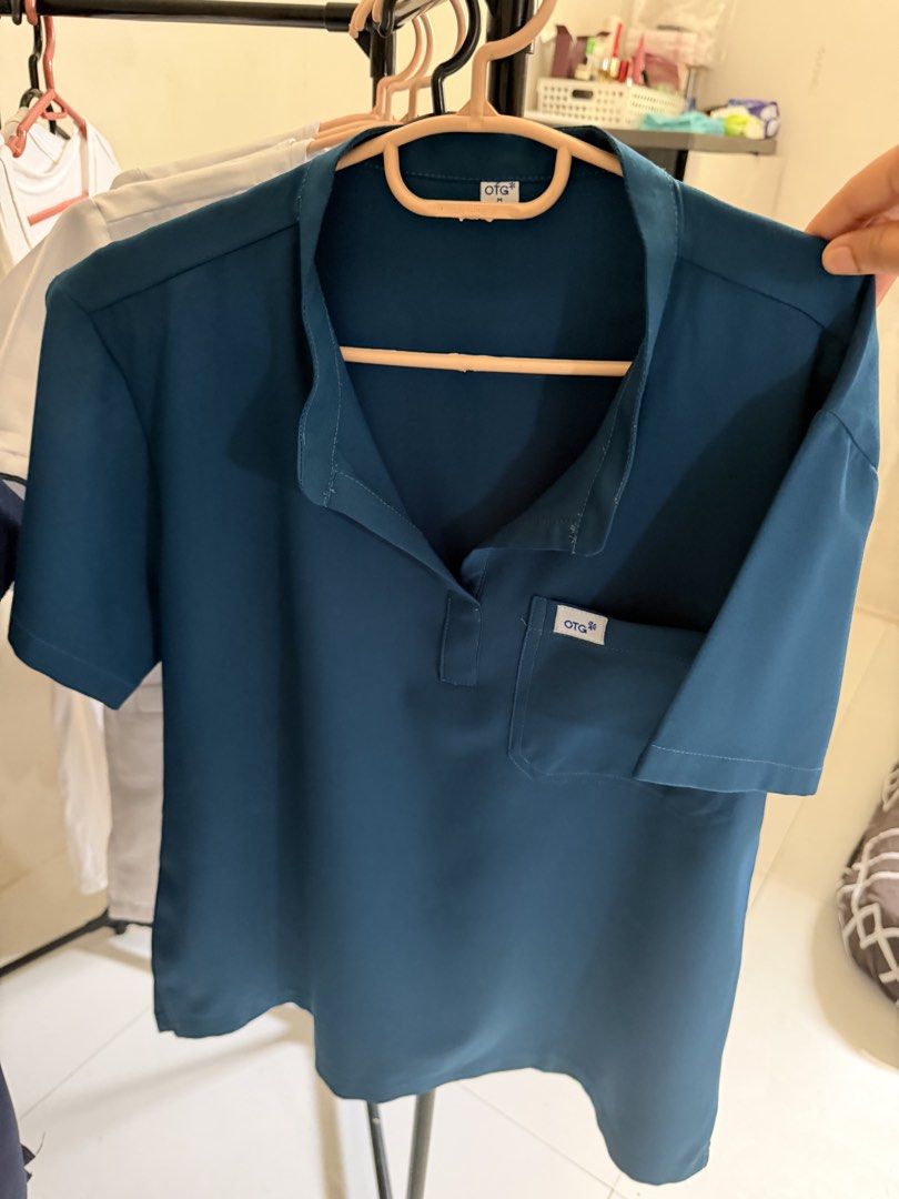 OTG SCRUB SET (Category: Sets or Coordinates) located in Quezon City. Submitted by declutterwcha (Listing ID 1466172917, Image 3). Description: OTG Airstretch Mandarin Women Scrub Top OTG Airstretch Straight Cut Women Scrub Pants Color: Ink Blue (Teal) Size: Medium Condition: 10/10 MOP: BPI, Unionbank Shipping Method: c/o Buyer * Lalamove, Grab, Moveit - Metro Manila * LBC, JRS - Outside Metro Manila Please send a message for further details ✨ .