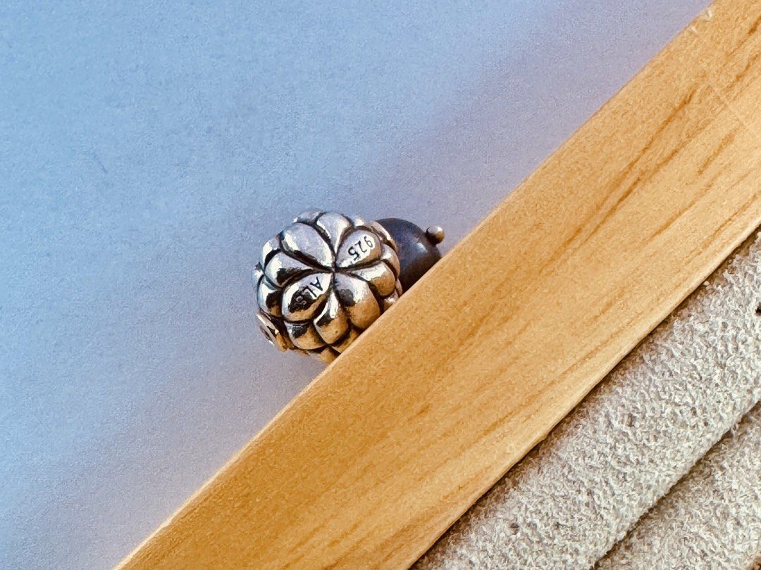 Pandora Grape Bunch Charm (790547D) (Category: Charms) located in Cabanatuan. Submitted by water.withahintoflime (Listing ID 1461243548, Image 3). Description: Retired|Authentic Rare Collector’s Piece S925|Yellow G585 diamond bezels 2x 0.01ct Round Clear Natural Diamonds Black/Grey Cultured Freshwater Pearl 925 ALE Hallmark Pre-owned|No issue|Normal wear With Complete Packaging .
