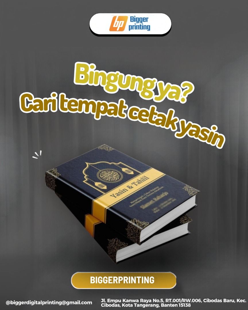 Panduan & Informasi Layanan Cetak Buku Yasin, Buku & Alat Tulis, Buku ...