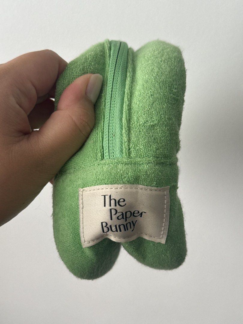 Paper Bunny Pillow Pouch Terry Mojito (Category: Purses & Pouches) located in Quezon City. Submitted by shopkimi (Listing ID 1466223723, Image 3). Description: WHAT U SEE IS WHAT YOU GET SRP Php 1,147 First to pay basis no reservations NO COD Strictly payment before shipping PRODUCT DETAILS - Multipurpose pouch in soft terry with a side handle - Zipper closure to secure your belongings - Zipped inner compartment for smaller items - Embroidered de