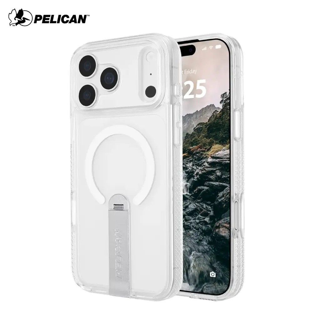 Pelican – iPhone 18 Pro Max / 17 Pro Max 手機殼 Protector Magsafe磁吸手機套 旋轉支架 360°全包圍 軍規級防摔保護套 – 透明 （分類：電子書閱讀器）位於 Hong Kong。 由 gadgetexpress 提交（商品編號 1466203773，圖片 1）。簡介： 16 英尺（4 倍）軍規級跌落保護 超強力磁鐵支援 MagSafe 充電和配件 手機支架 雙層超薄結構 360 度全方位加強保護與減震 防刮塗層 超清透亮，採用抗黃變技術 側邊紋理設計，增強握持感 相容於 iPhone 18 Pro Max / 17 Pro Max。