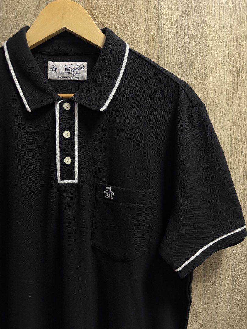 Penguin Polo Shirt (Category: Tshirts & Polo Shirts ) located in Cavite. Submitted by PRIVATE.Selection (Listing ID 1466317314, Image 2). Description: Penguin Polo Shirt Size Large W- 21.5 L- 29 Good as new no issues .