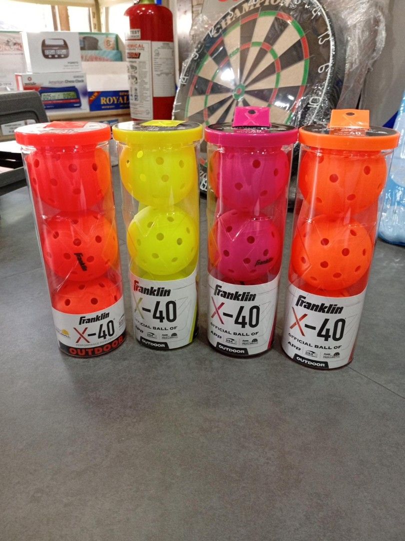 Pickleball balls franklin (Category: Racket and Ball Sports) located in Quezon City. Submitted by bellemarketing (Listing ID 1466197219, Image 2). Description: Franklin balls pickleball balls for sale x40 and x26 For pick up @ Q.C.