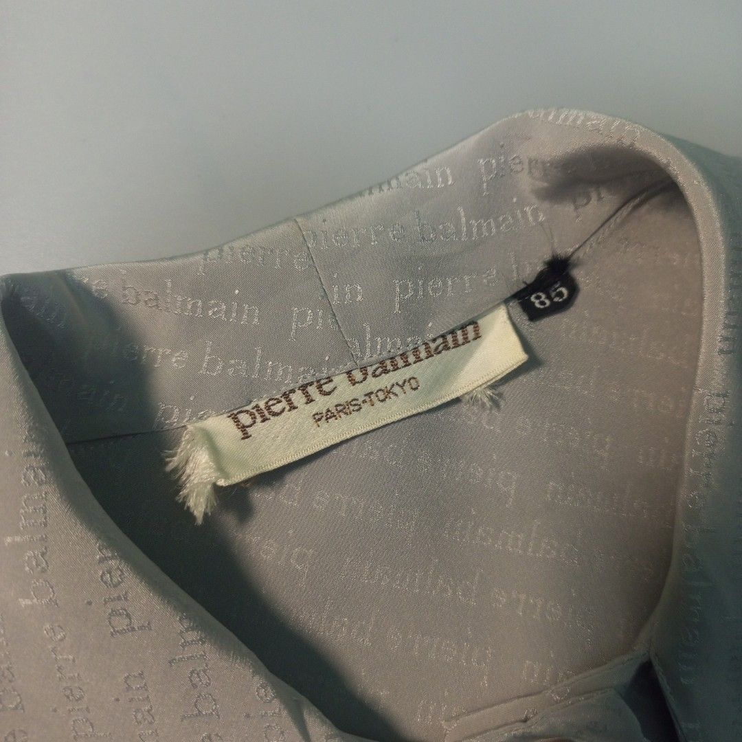 Pierre Balmain Paris Tokyo Monogram Silk Blouse (Category: Blouses) located in Calamba. Submitted by closet_from_the_past (Listing ID 1466289434, Image 3). Description: Vintage Pierre Balmain Monogram Tie Neck - Size Medium (19.5 by 25.5) ​ - In Prestine Condition ​ - No issue ​ - Authentic 💯.