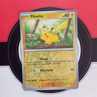 [Pokemon Cards] Pikachu 025/165 (RH & NonFoil) Scarlet & Violet 151 ...