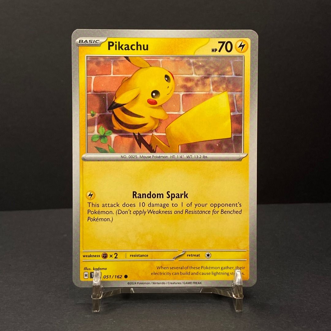 Pikachu 051/162 Common (Category: Raw Singles) located in Pasig City. Submitted by precycled_ (Listing ID 1466252583, Image 1). Description: Condition : NM-LP 2 copies available . . . ‼️BUY AT YOUR OWN RISK ❗Payment First Basis 📌Be 100% SURE before submitting the form 📌1 DAY Reservation ONLY! ❌No Pick-up / No Meet up ❌No RETURN / EXCHANGE ❌No RUSH ❌No CANCELLATIONS ❌Don't BUY our products if you are flaw conscious ⚠️Seller is NOT liable for any