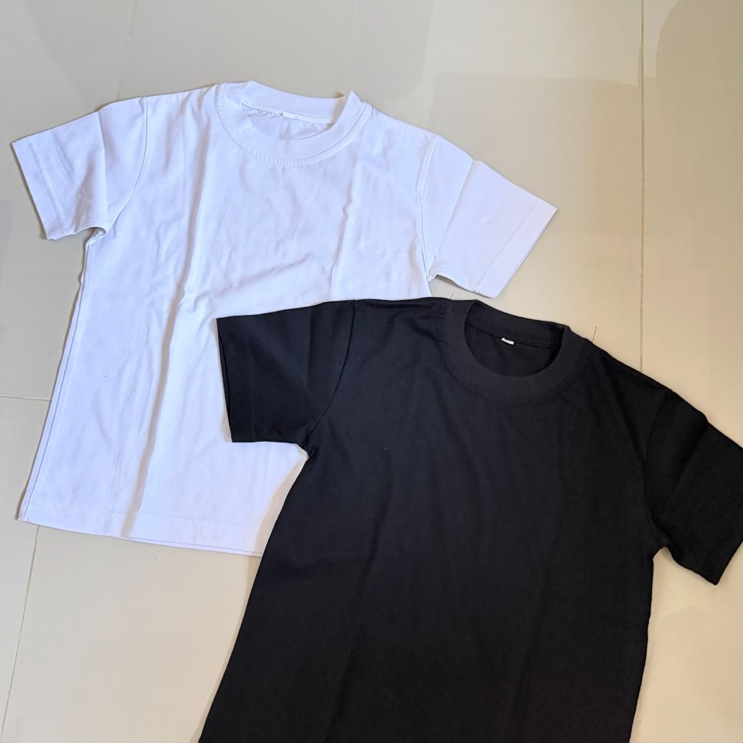 Plain Black and White T-Shirts Bundle (Category: Shirts) located in Baliuag. Submitted by dubu.preloved (Listing ID 1466290732, Image 1). Description: Plain Black and White T-Shirts Bundle - Never Worn! Washed Only ✨ Condition: 9/10 📏 Size: XS 🚚 Shipping available via JNT/Flash 📍 Meet-up: Baliuag, Bulacan.