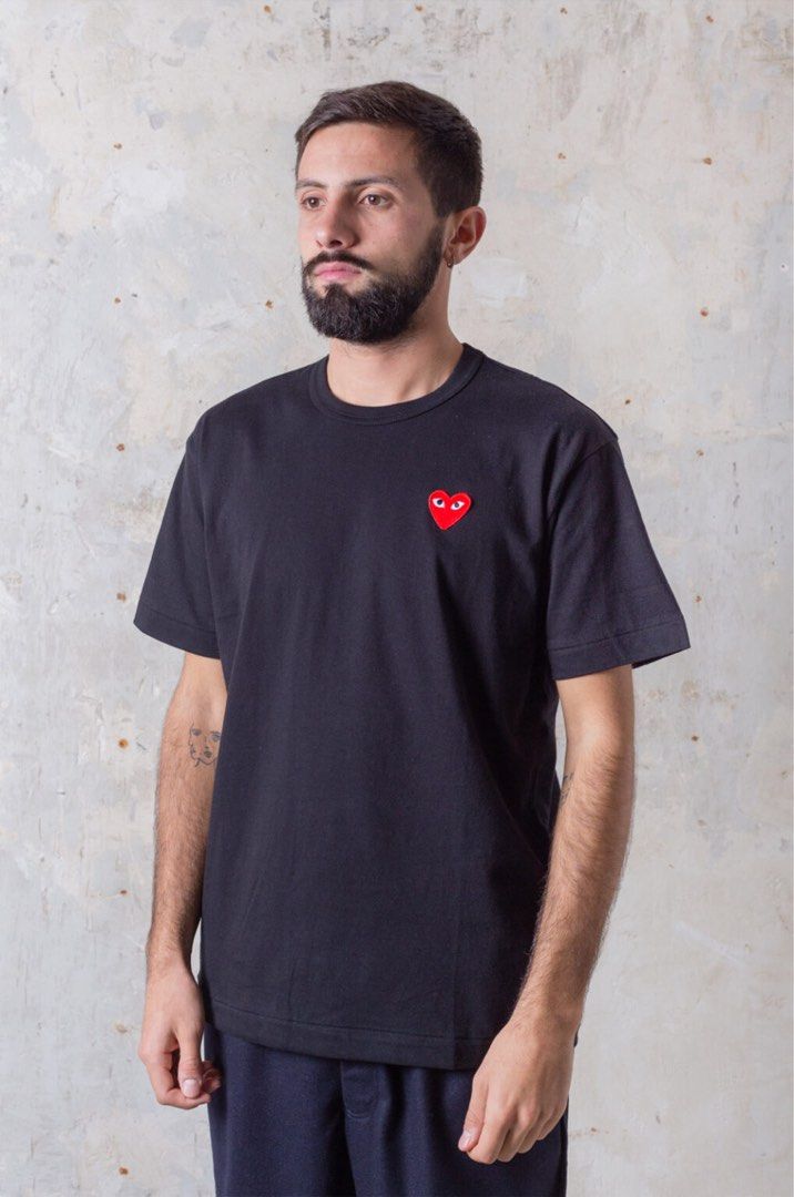 Play Comme des Garcons❗️ (Category: Tshirts & Polo Shirts ) located in Cebu City. Submitted by darrylopon12219 (Listing ID 1466247955, Image 1). Description: Play Comme des Garcons❗️ As New Condition No Issue Size Xxl Color Rate:10/10 Dimes:W21.5 L29 -Need Wash 📍 CONSOLACION, CEBU ‎🚚 ship via J&T ‎DM NOW📩.