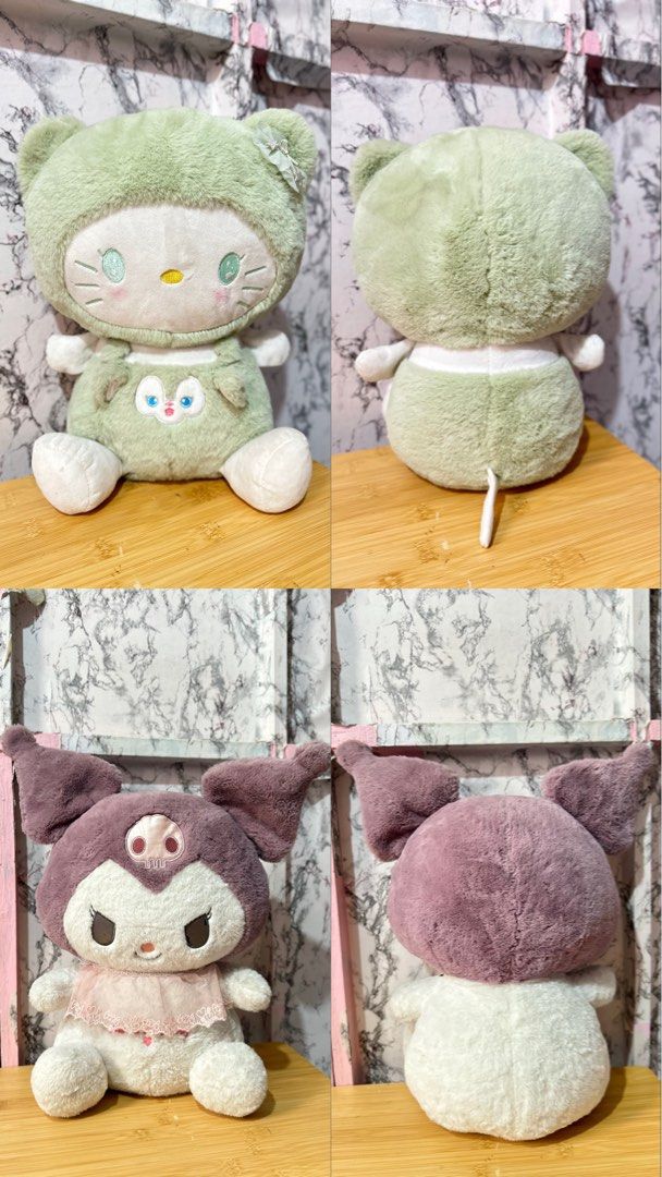 Sanrio Plushie (Category: Plushies & Soft Toys) located in Pasay City. Submitted by kirayychii (Listing ID 1466288080, Image 1). Description: - Needs cleaning - ₱220 each - ₱380 if take all - SF shouldered by buyer.