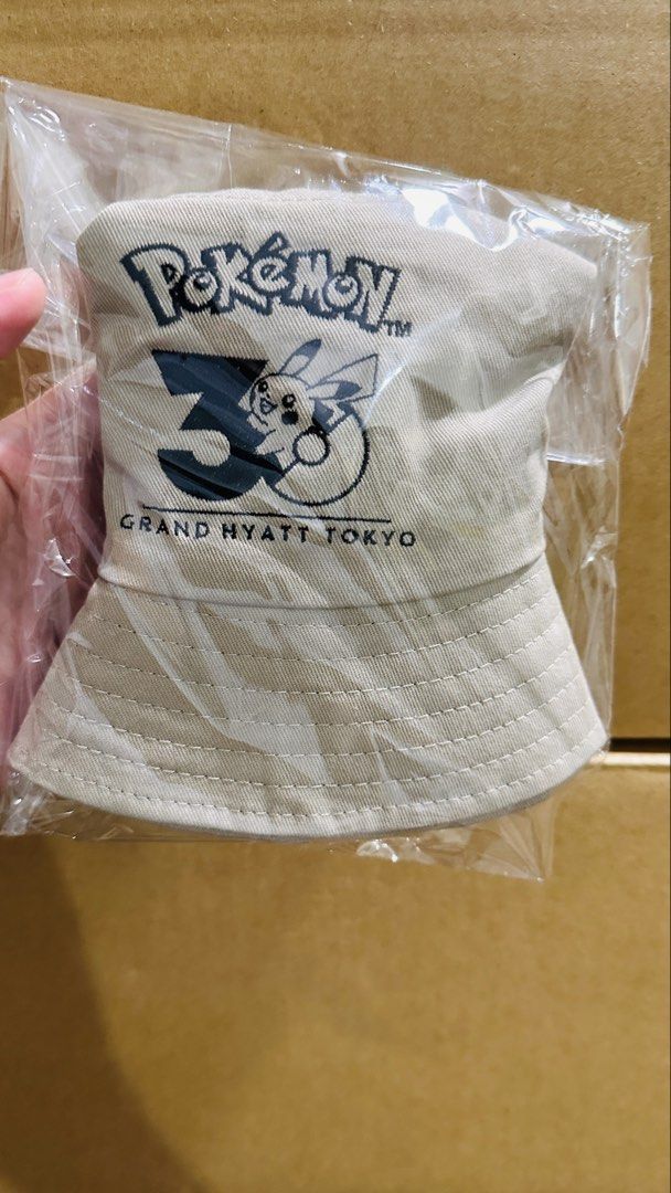 Pokemon Bucket Hat 30th Anniversary (Category: Plushies & Soft Toys) located in Quezon City. Submitted by mikemofu (Listing ID 1466195101, Image 3). Description: Only obtainable from Grand Hyatt Tokyo event as commemorative gift Ultra rare piece from pokemon anniversary! Embroidered front logo.