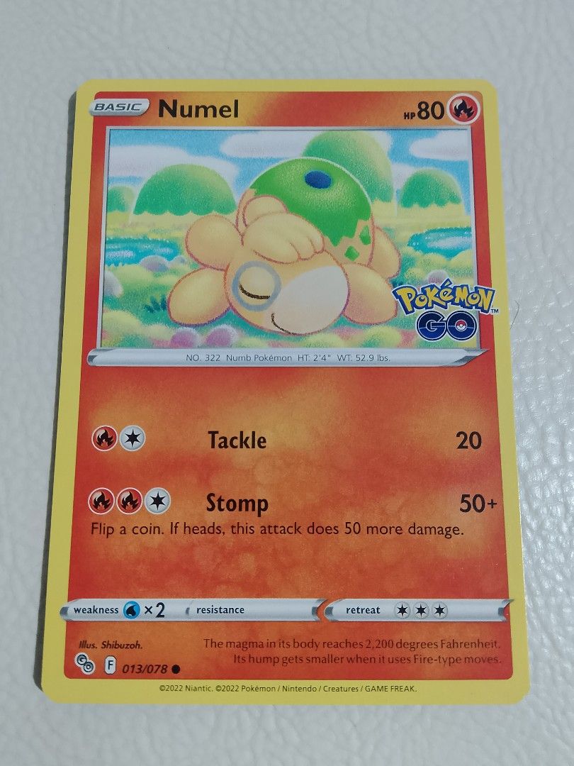 Pokemon card Numel (Category: Raw Singles) located in Paranaque City. Submitted by g-books-n-toys (Listing ID 1466253489, Image 1). Description: .