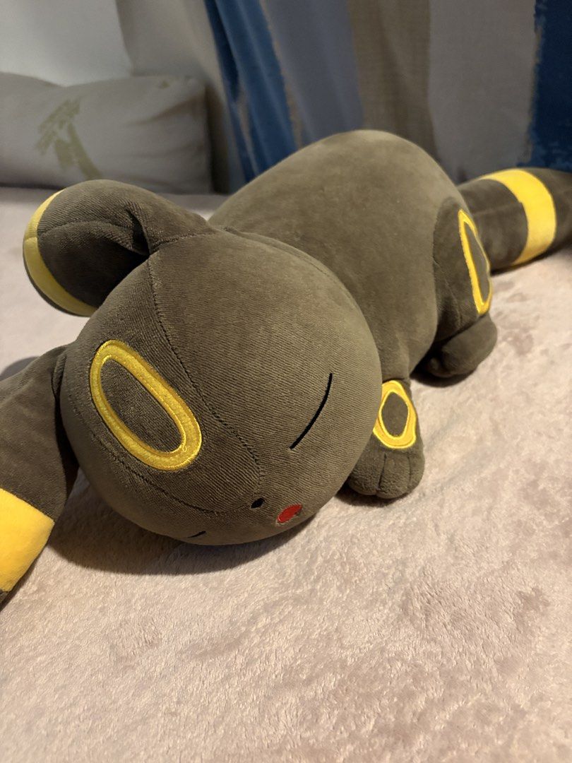 Pokemon Center Sleeping Umbreon 2017 Plush Big size (Category: Plushies & Soft Toys) located in Calamba. Submitted by sana_supreme (Listing ID 1466272038, Image 1). Description: Like new condi. no stains or discoloration. Kept in great condition. MOP: Gcash MOD: Jnt or Lalamove Loc: Calamba Laguna.