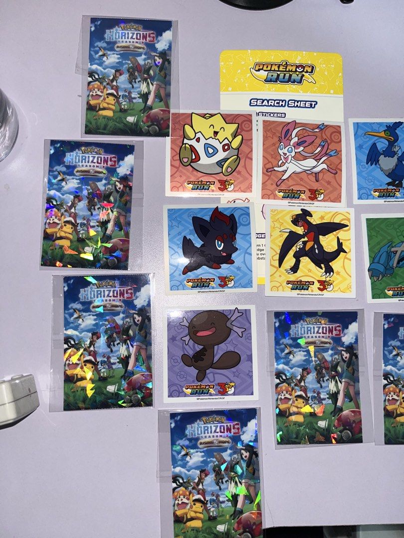 Pokemon run stickers (Category: Other Merchandise) located in Valenzuela. Submitted by joriel_minimart (Listing ID 1466303192, Image 2). Description: 📌What you see is what you get 📌As is 📌Actual 📌Message to deal and for inquiries. 📌Authentic/Original/Legit💯 📌Mode of payment: ✅Gcash ✅Maribank ✅Cash Pick up location: joriel minimart valenzuela city Meet ups : SM GRAND CENTRAL MONUMENTO SM VALENZUELA SM MARILAO Shipping shouldered by buyer ex