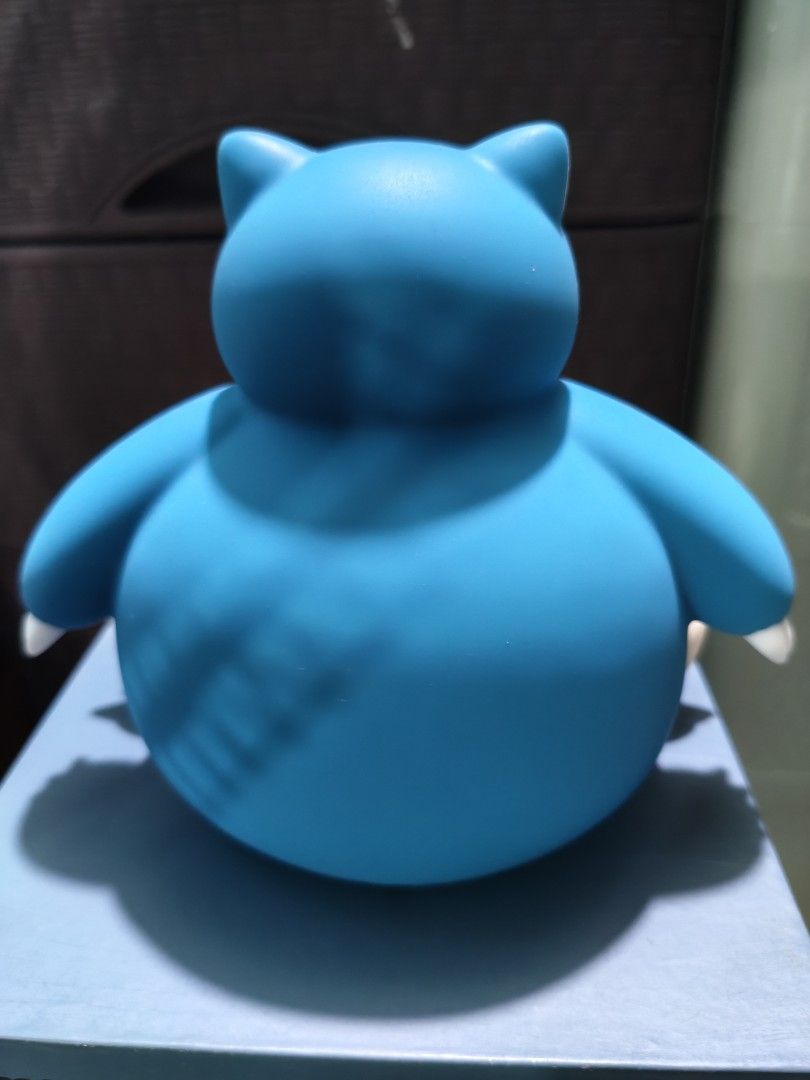Pokémon Snorlax Tap Light Figure with Box (Category: Character Goods) located in Valenzuela. Submitted by chuwie1026 (Listing ID 1466204804, Image 3). Description: - Adorable Snorlax character lamp in a seated blue and white design - Convenient tap-to-turn-on and off feature - Built-in USB rechargeable 1200mAh battery - Power button and specifications located at the bottom - Comes complete with the original packaging box as shown.