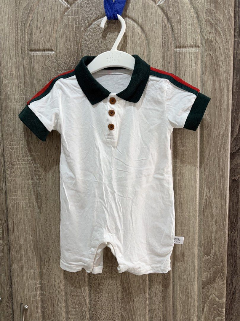 Polo jumpshort (Category: Babies & Kids Fashion) located in San Fernando. Submitted by superdealitems (Listing ID 1466172032, Image 1). Description: Used it once Best fit to 3-6 and 6-9 months Cotton.