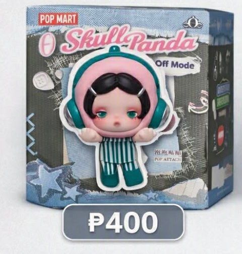 POP MART Skull Panda Off Mode Pop attach (Category: Designer & Blind Box Toys) located in Las Pinas. Submitted by zielgo (Listing ID 1463223199, Image 1). Description: Price indicated in photo .