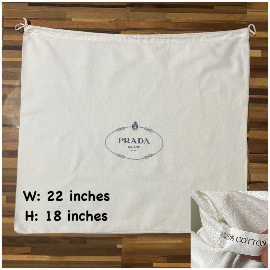 Prada Large Dust Bag (Category: Luxury Bags & Wallets) located in Iligan City. Submitted by authenticdustbags.ph (Listing ID 1466258333, Image 1). Description: .