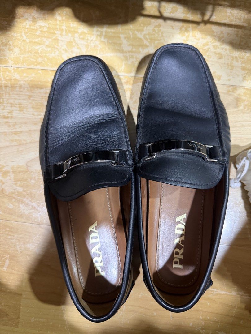 Prada Loafers (Category: Casual Shoes) located in Quezon City. Submitted by carl15_10 (Listing ID 1466293178, Image 1). Description: Legit Fits US 9.