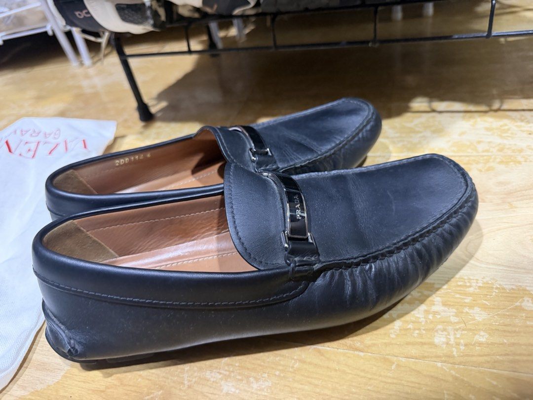 Prada Loafers (Category: Casual Shoes) located in Quezon City. Submitted by carl15_10 (Listing ID 1466293178, Image 2). Description: Legit Fits US 9.