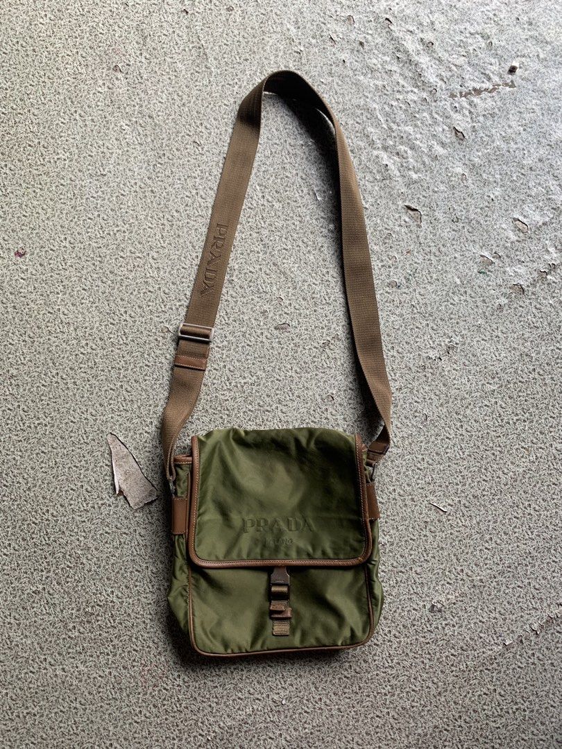Prada sling bag (Category: Luxury Bags & Wallets) located in Davao. Submitted by kalbosouthlandkings13 (Listing ID 1466212855, Image 1). Description: Prada sling bag Excellent condition 9.8/10 color rate issue see picture .