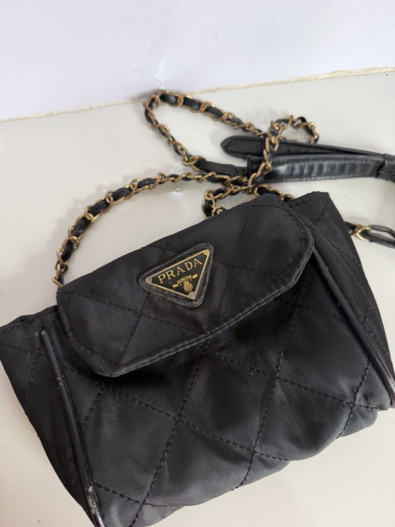 Prada Sling Bag (Category: Luxury Bags & Wallets) located in Iloilo. Submitted by youngrabbit.b5670d (Listing ID 1466233466, Image 1). Description: Preloved (never used) Has flaws from prolonged storage Please self-authenticate.