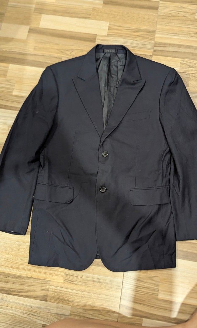 PRADA Suit Blazer Jacket (Category: Luxury Apparel) located in Pasay City. Submitted by aatapparelshop (Listing ID 1466256273, Image 1). Description: GOOD CONDTION AUTHENTIC 💯 DIMES L30 W19 3K SHIPPED.