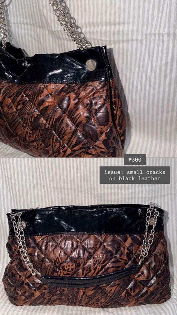 preloved bags (Category: Shoulder Bags) located in Pasay City. Submitted by fridaeee_treasure_findz (Listing ID 1466279457, Image 2). Description: PRICES INDICATE IN PICTURES WITH ISSUES/FLAWS PM FOR MORE DETAILS OR PICTURES CAN GIVE ALL FOR 1600 SF SHOULDERED BY THE BUYER OR DO MEET UP FOR FREE.
