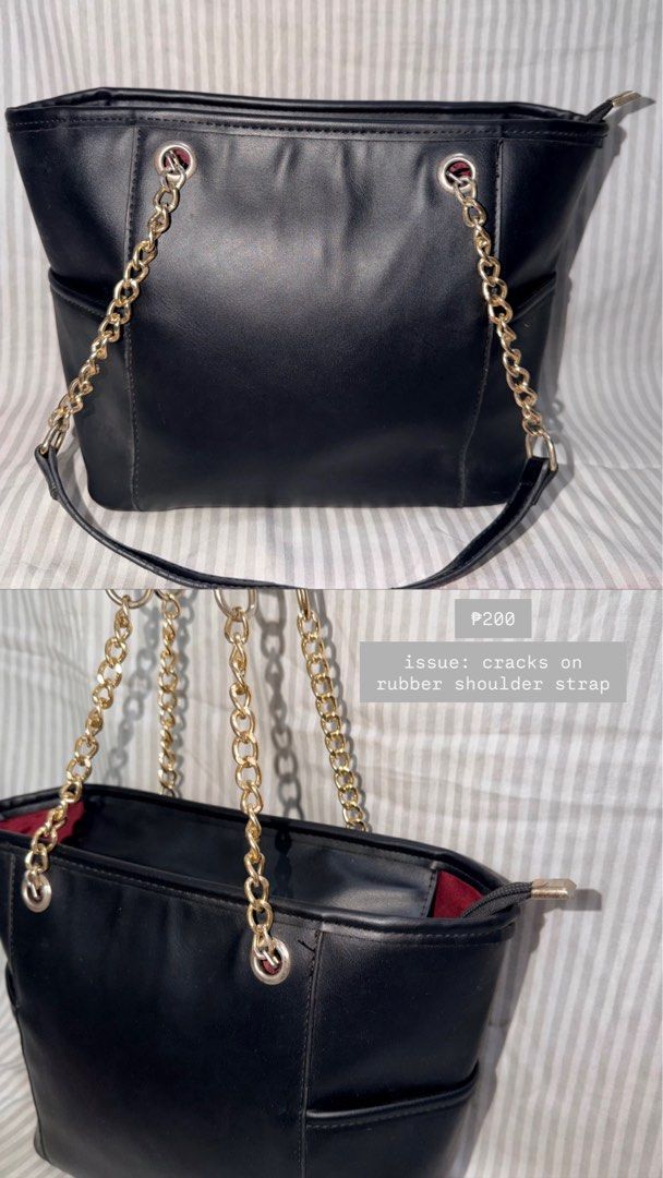 preloved bags (Category: Shoulder Bags) located in Pasay City. Submitted by fridaeee_treasure_findz (Listing ID 1466279457, Image 3). Description: PRICES INDICATE IN PICTURES WITH ISSUES/FLAWS PM FOR MORE DETAILS OR PICTURES CAN GIVE ALL FOR 1600 SF SHOULDERED BY THE BUYER OR DO MEET UP FOR FREE.